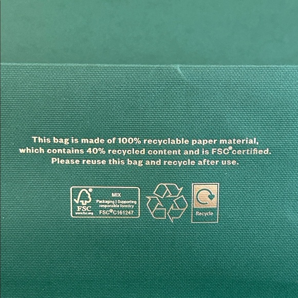 Harrods Dark Green Tote with Gold Logo - Picture 7 of 10